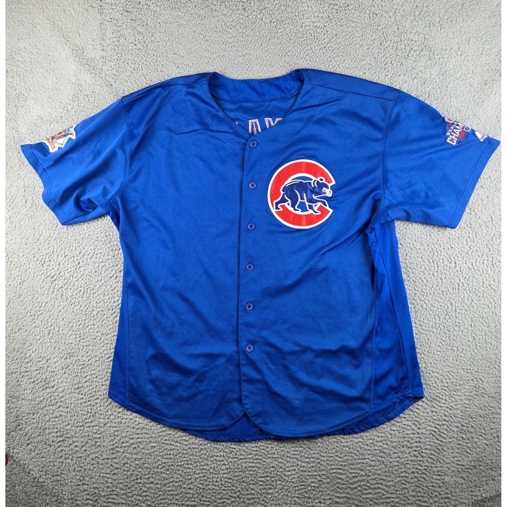 Chicago Cubs Kris Bryant #17 2016 World Series Champions Patch Size 2XL Majestic